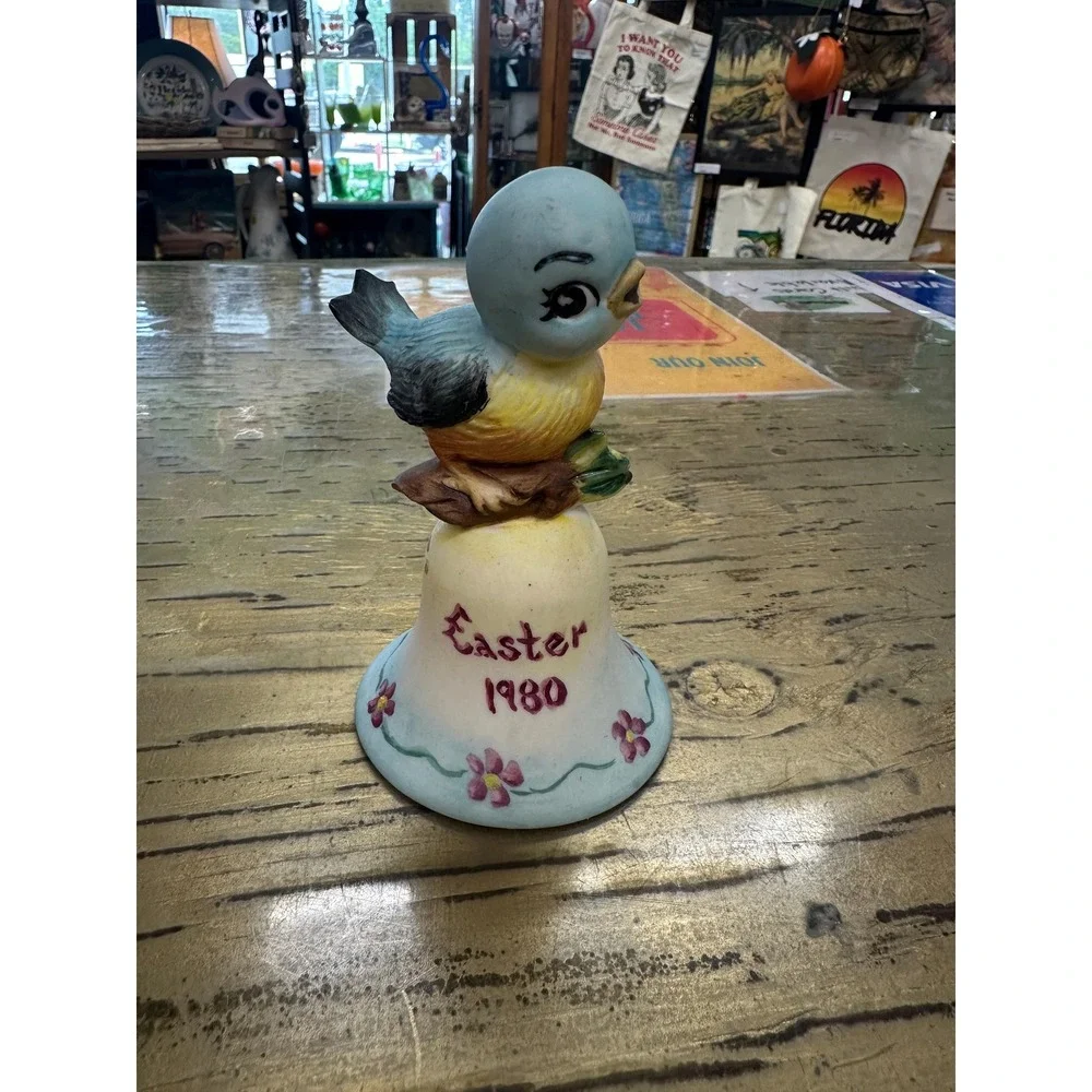Vintage 1980 Blue Bird Easter Bell